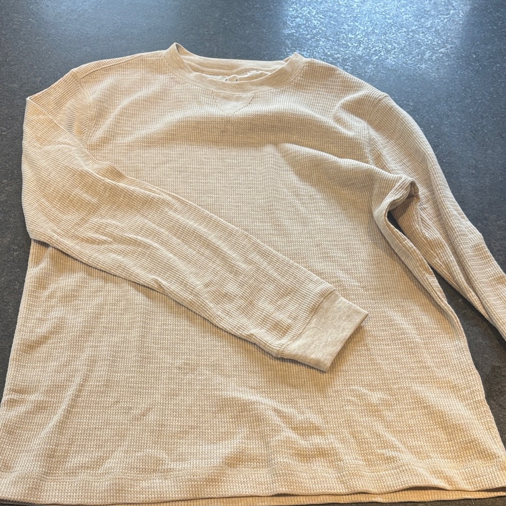 George Men's Beige Long Sleeve Tee